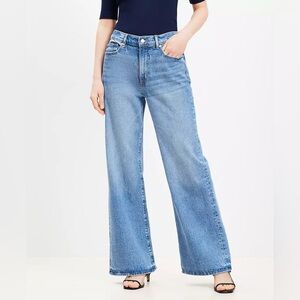 LOFT Blue Flare & Wide Leg Jeans